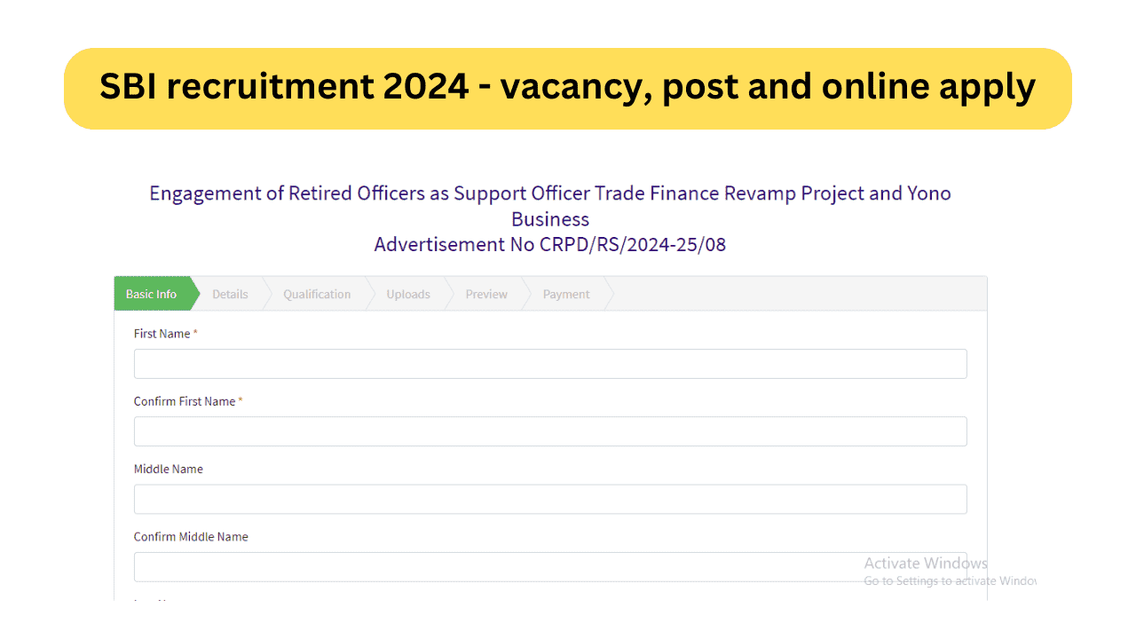SBI recruitment 2024