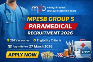 MPESB Group 5 Paramedical Recruitment 2026