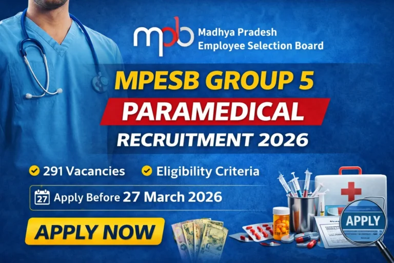 MPESB Group 5 Paramedical Recruitment 2026